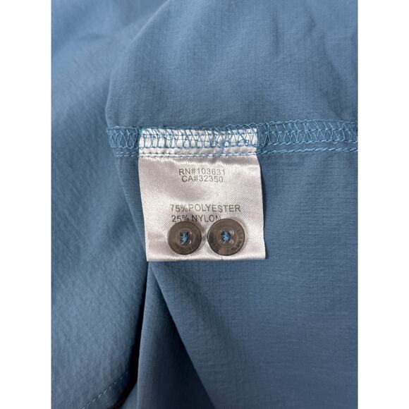 Simms Guide Fishing Shirt Large Mens Neptune Blue Long Sleeve Button - Picture 8 of 8